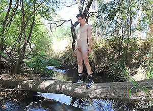 Shooting with Brad Hunter down by the creek