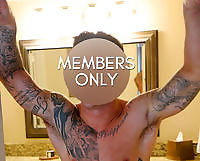 Masked Man Tatted Jerks Off