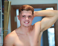 Logan Shows off his Muscular And Tall Body