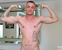 Young Straight Boxer Shows off his Muscles