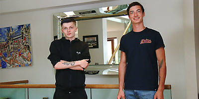 Young Slim Toned Lads Oscar and Tyler Wank and Suck Each