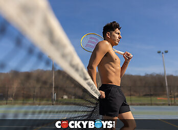 CockyBoys: Oliver Carter and Matteo Gold Tennis Match