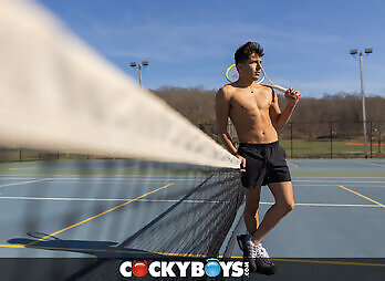 CockyBoys: Oliver Carter and Matteo Gold Tennis Match