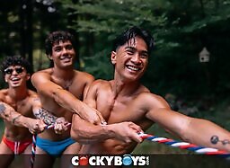 CockyBoys: CAMP COCKYBOYS: ORGY With Pheremosa, Luca Knight, Brandon Dallas, Alex Kof, Daniel Justrice & Oliver Carter