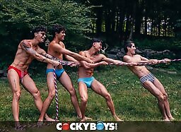 CockyBoys: CAMP COCKYBOYS: ORGY With Pheremosa, Luca Knight, Brandon Dallas, Alex Kof, Daniel Justrice & Oliver Carter