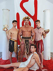 CockyBoys: Gods And Heroes With Cade Maddox, Oliver Carter, Zane Kazan And Gage Palmer