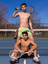 CockyBoys: Oliver Carter and Matteo Gold Tennis Match