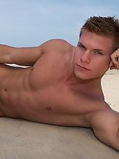 Collin muscular blond stud